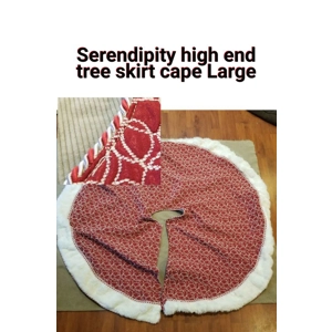 Serendipity fancy lined tree skirt cape
