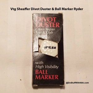 Vtg Old new stock Sheaffer Divot Duster & Ball Marker Ryder promo