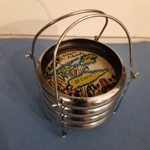 St. Croix Virgin Islands Set of 4 in caddy coasters