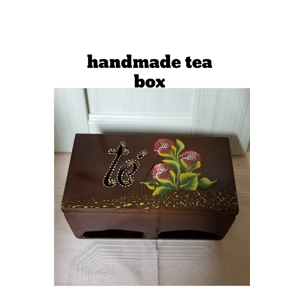 Te handmade wood box tea box