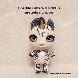Rare Sparkly Critters STRIPES Figurine
