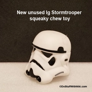 New unused lg Stormtrooper squeaky chew toy