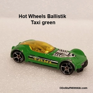 Hot Wheels Ballistik Taxi green