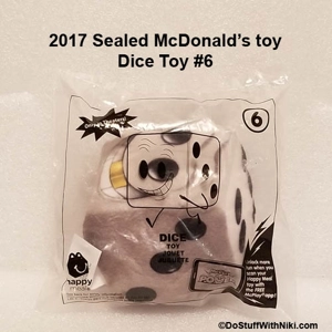 2017 Sealed McD's Dice Toy plush