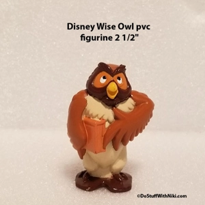 Disney Wise Owl pvc figurine 2 1/2