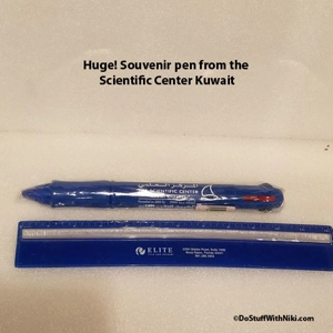 Huge! Souvenir pen from the Scientific Center Kuwait