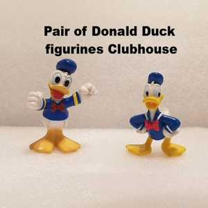 Pair of Donald Duck figurines Clubhouse