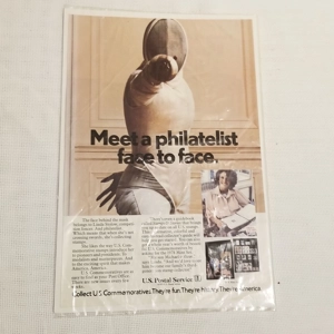 Vintage 1979 Philatelist Fencing USPS Ad