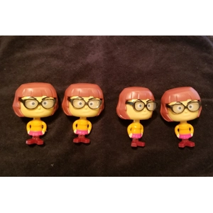 Lot of 4 2021 Velma Bobble Heads for McD's