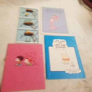 Lot of 4 1970's & '65 greeting cards