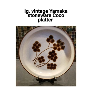 Vintage Large Yamaka stoneware Crestone platter