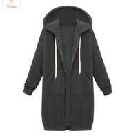 Casual Oversized Fleece Zip-Up Hoodie