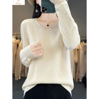Womens V-neck Long Sleeve Fashion Sweater