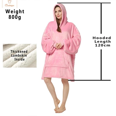 Cozy Oversized Fleece Hoodie Blanket Cozy Oversized Fleece Hoodie Blanket