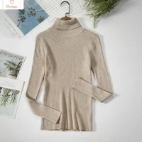 Elegant Black Turtleneck Knit Sweater