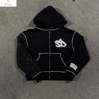 Y2K Slim Zipper Retro Street Hoodie