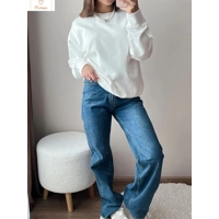 Cozy Oversized Cotton Womens Casual Sweatshirt