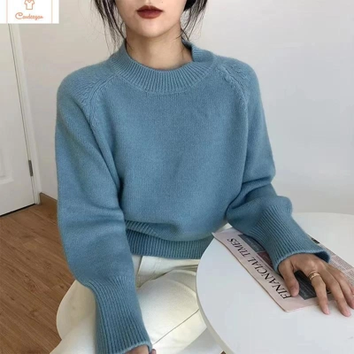 Casual Half Turtleneck Cashmere Sweater Casual Half Turtleneck Cashmere Sweater