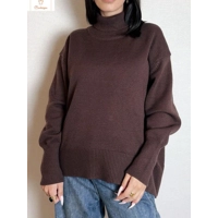 Cardeegan Womens Burgundy Turtleneck Sweater