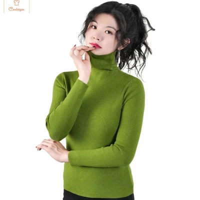 Cardeegan Womens Turtleneck Knit Sweater