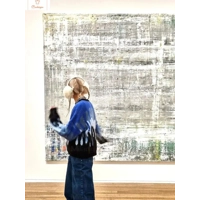 Water Pattern Oversized Winter Pullover Sweater