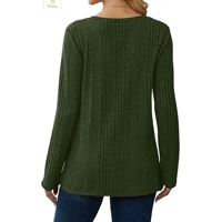 Cozy Wine Red Knit V-Neck Sweater