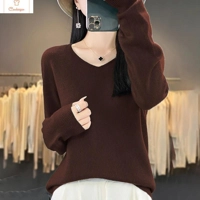 Womens V-neck Long Sleeve Fashion Sweater