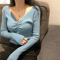 Chic Autumn V Neck Knitted Sweater