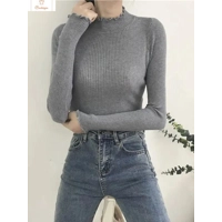 Womens High Elastic Turtleneck Sweater