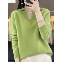 Casual Womens V-neck Woolen Sweater