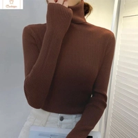Womens Long Sleeve Turtleneck Knit Sweater