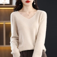 Soft Wool V Neck Sweater Pullover