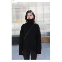 Loose Turtleneck Knit Sweater for Women