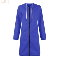 Casual Oversized Fleece Zip-Up Hoodie