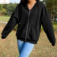 Cardeegan Womens Oversize Zip-Up Hoodie