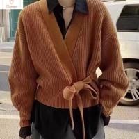 Casual Long Sleeve Knit Cardigan Sweater