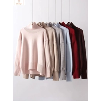 Cardeegan Womens Burgundy Turtleneck Sweater