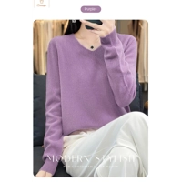 Womens V-neck Long Sleeve Fashion Sweater