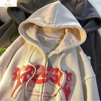 Fashion Embroidered Zip Up Hoodie Jacket