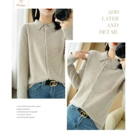 Spring Autumn Cashmere Womens Cardigan