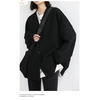 Casual Loose V-neck Warm Sweatshirt