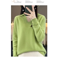 Casual Womens V-neck Woolen Sweater
