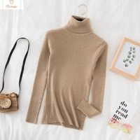 Soft Knit Cashmere Turtleneck Sweater Top
