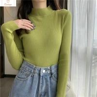 Womens Long Sleeve Turtleneck Knit Sweater