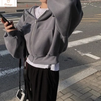 Y2K Zip Up Hoodie Womens Oversized