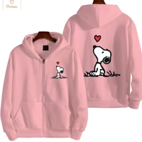 Snoopy Cartoon Zip Up Hoodie Jacket