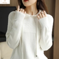 Womens Cashmere Pullover Hoodie Sweater