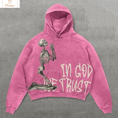 Retro Y2K Letter Print Hoodie