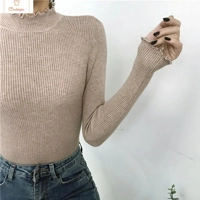 Womens High Elastic Turtleneck Sweater