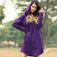 Autumn Long Sleeve Hoodie Dress for Women